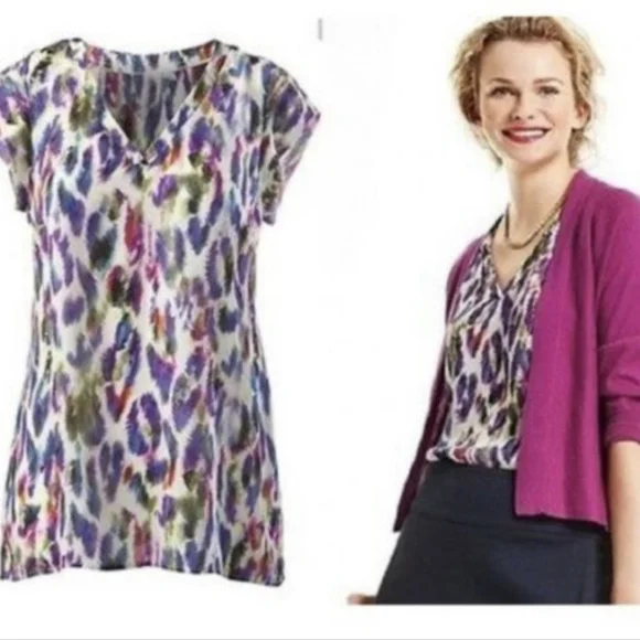 EUC✨ CABI women's medium colorful blouse - Picture 9 of 10